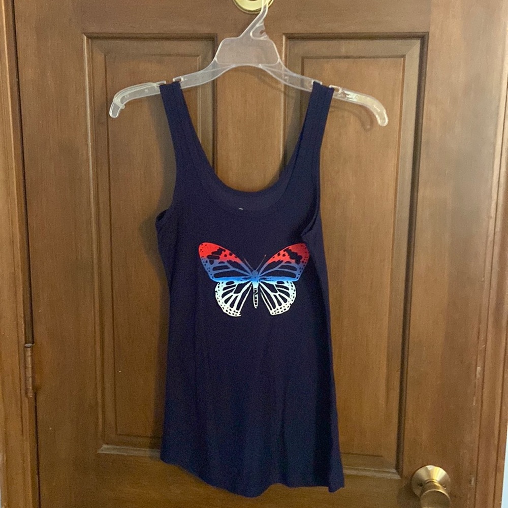 Navy butterfly tank